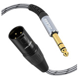 Cabo Macho Trs Para Xlr De 1 4 De Polegada Plugue Trs Balan