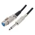 Cabo Microfone P10 Mono X Canon Xlr Femea 5 Metros Cor Preto