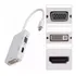 Cabo Mini Displayport Mac Book iMac Hdmi Vga Dvi 3 Em 1 Nf-e