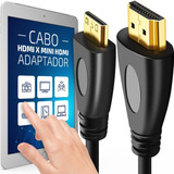 Cabo Mini Hdmi Para Hdmi Adaptador 2.0 Metros 4k 19 Pinos