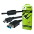 Cabo Mini Usb 1,8m 3.0 V3 Com Filtro P/ Câmera Controle Ps3 