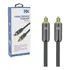 Cabo Optico Audio Digital Toslink 2m Conector Aluminio