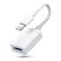 Cabo Otg Usb Compatível Com iPhone E iPad Pendrive Teclado Cor Branco