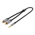 Cabo P2 Estereo Para Rca Blindado Audio Mesa Som 1m Vention