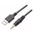 Cabo P2 Macho X Usb Macho 1,5mt Entrada Auxiliar Som Carro