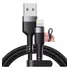 Cabo Para iPhone Turbo Carregador Rápido Dados Usb Reforçado Cor Preto