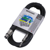 Cabo Para Microfone Emborrachado 5m P10 Xlr Wireconex Mpae