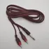 Cabo Plug 2rca X 1 P10 6.34mm Mono Gold 24k - 1.8 Mt - Mxt