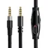 Cabo Plug Controlador Para Headset Hyperx Cloud Alpha E Cloud Mix Marca Genérica Preto