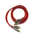 Cabo Rca Blindado 1 M Dupla Blindagem Alto Padrão Vermelho