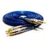 Cabo Rca Blindado 5 Metros P Modulo Amplificador Banhad Ouro