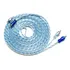 Cabo Rca Espiral 5 Metros Cristal Injetado 5m Audio Blindado