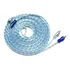 Cabo Rca Espiral 5 Metros Cristal Injetado Prata E Azul