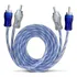 Cabo Rca Injetado Azul 1 Metro Stereo Modulo Svart Tech One