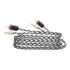 Cabo Rca Taramps 5 Metros 5m 500cm Estereo Banhado A Ouro Double Injetado Stereo Som Automotivo