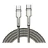 Cabo Resistente Tipo C   Type c Hrebos 1 2 Metros 100w Turbo Cor Preto