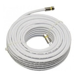 Cabo Rg6 Branco 15m Metros Rg06 Coaxial Antena Tv Pronto