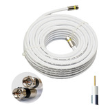 Cabo Rg6 Branco 30