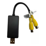 Cabo Saída De Vídeo Usb X Rca   Adaptador Vídeo Out