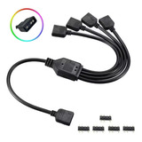 Cabo Splitter Argb Hub Led 5v Aura 1 Pra 4 Endereçável 3 Pin
