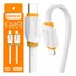 Cabo Tipo C P/ Lightning Para iPhone 11 12 13 Xr Se 2 Metros Cor Branco