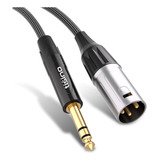 Cabo Tisino 1 4 Para Xlr 6 35 Mm Trs Para Xlr Macho Nylon B