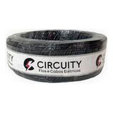Cabo Unipolar Circuity 1 X 4 Mm 1x4mm  Preto X 100m Em Rolo