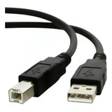 Cabo Usb 1 5m Para Impressora Hp Epson Canon Zebra Brother Cor Preto