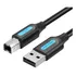 Cabo Usb 2 0 Para Usb B Impressora Scanner 3m Vention Coqbi Cor Preto