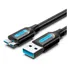 Cabo Usb 3.0 Para Micro B Hd Externo 1 Metro Vention Copbf Cor Preto