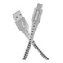 Cabo Usb a Para Usb c 1 2m Nylon Trançado Resiste Até 10 Mil Dobras Carregamento Rápido  até 40 W  Branco Geonav
