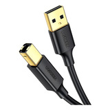 Cabo Usb Ab 2 0 Ugreen Impressora Universal Hp Epson 1 5m Cor Preto