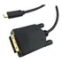 Cabo Usb C Para Dvi 1,80 Hdmatters: Blindado, 1900x1200 Resolução, Hdcp, Thunderbolt 3 Para Dvi 24+1
