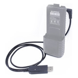 Cabo Usb Para Bat Prolongada Baofeng Uv5r  uv82