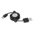 Cabo Usb Tipo C Retrátil Sem Emaranhados 2 Peças