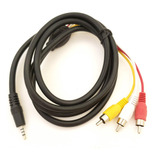 Cabo Video Composto Rca Av X P3 P2 1,5m Reforçado Filtro