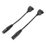Cabo Xlr Fêmea Para Rj45, 2 Peças, Xlr3, 3 Pinos, Plug And P