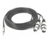 Cabo Xlr Splitter Y  1p2 Stéreo X 2 Xlr Fêmea Mono  5 Metros