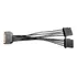 Cabo Y Adaptador 1 Sata Macho Para 2 Ide Molex Fêmea 004