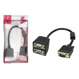 Cabo Y Vga 1x2 Divisor Splitter Duplica Pc Notebook Projetor