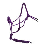 Cabresto 7 Nós P  Cavalo C  Guia Roxo   Cavalaria
