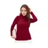 Cacharrel Blusa Feminina De Frio Manga Longa Tricô Gola Alta
