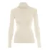 Cacharrel Blusa Tricot Lã Feminina Canelada Gola Alta R: 965