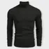 Cacharrel Blusa Tricot Lã Masculina Canelada Gola Alta 