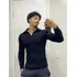 Cacharrel Masculina Com Ziper E Manga Longa Modelo Italiana