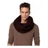 Cachecol Feminino Masculino Tendencia Moda Outono Inverno Cor Marrom-escuro Desenho Do Tecido Tricot Tamanho Único Adulto
