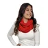 Cachecol Feminino Masculino Tendencia Moda Outono Inverno Cor Vermelho Desenho Do Tecido Tricot Tamanho Único Adulto