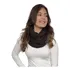 Cachecol Feminino Tendencia Echarpe Inverno Proteção Frio Cor Marrom-escuro Desenho Do Tecido Tricot Tamanho Único