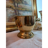 Cachepot Antigo Dourado Lindo