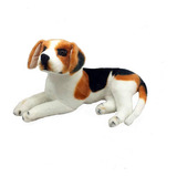 Cachorro Pelúcia Beagle Deitado 42 Cm